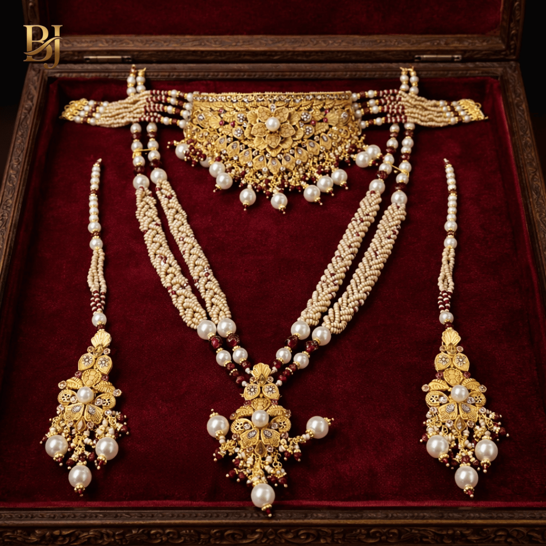 Shehnai Glow Wedding Gold Set