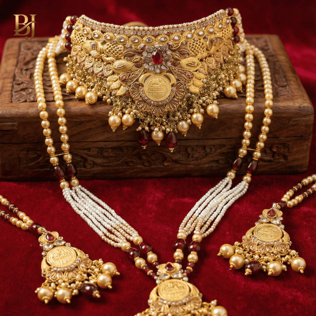 Sadaf Heritage Gold Bridal Set